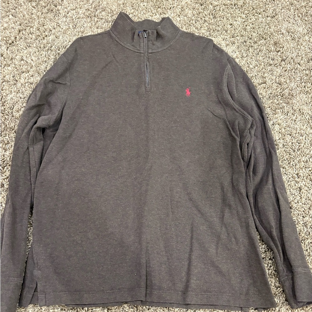 Ralph Lauren Brown Zip Up Sweater